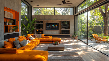 Modern Multipurpose Space with Smart Home Controlの素材