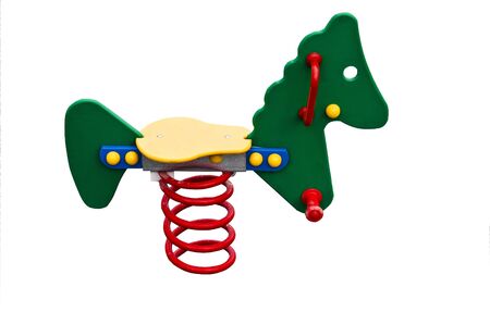 Swing shaped like a horse colorsの写真素材