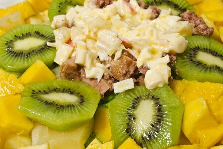 tropical salad の写真素材