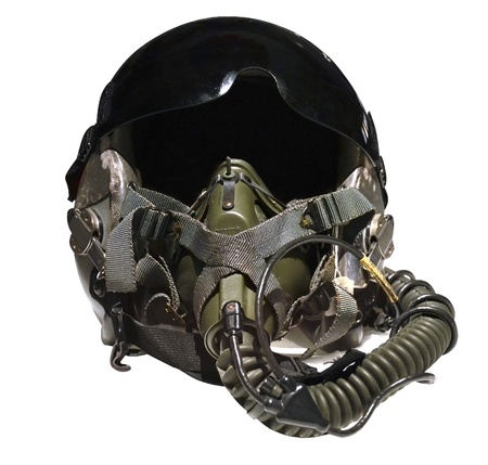 Fighter pilot helmetの写真素材