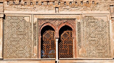 Details of the Puerta del Vino, Alhambra のeditorial素材