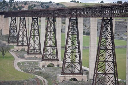 Railway Bridge designed by Eiffelのeditorial素材