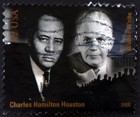 UNITED STATES OF AMERICA - CIRCA 2009: A stamp printed in USA shows Charles Hamilton Houston and...