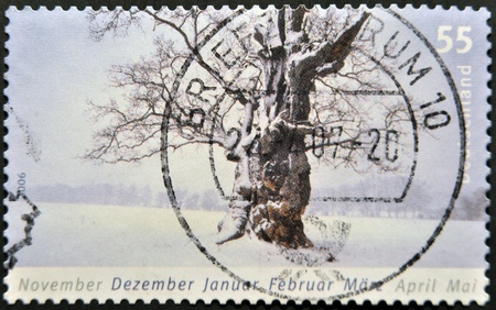 GERMANY - CIRCA 2006: A stamp printed in Germany dedicated to winter, circa 2006