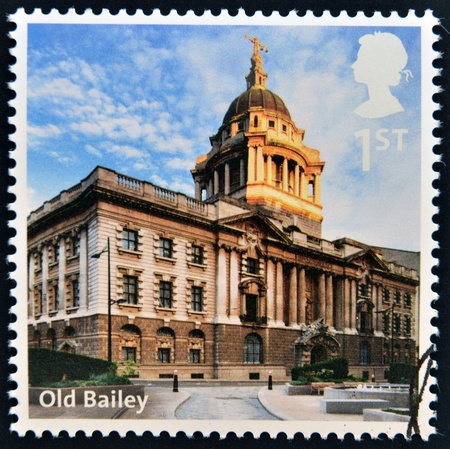 UNITED KINGDOM - CIRCA 2012: A stamp printed in Great Britain shows Old Bailey, circa 2012の写真素材
