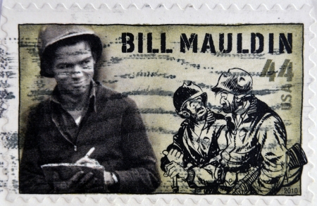 UNITED STATES OF AMERICA - CIRCA 2010: A stamp printed in USA shows Bill Mauldin, circa 2010