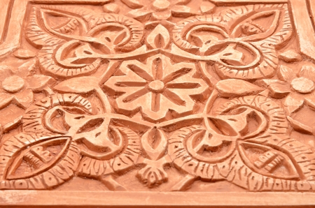 Detail of the Arabic decoration, plastering Alhambra style の写真素材