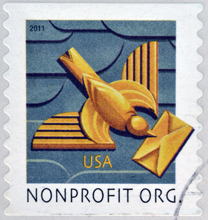 UNITED STATES OF AMERICA - CIRCA 2011: A stamp printed in USA shows Art-Deco Bird, circa 2011