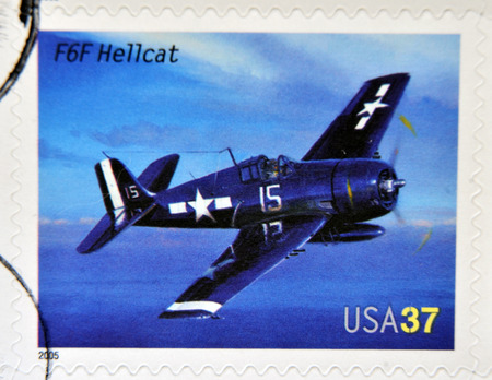 UNITED STATES OF AMERICA - CIRCA 2005: A stamp printed in USA dedicated to advances in aviation,...