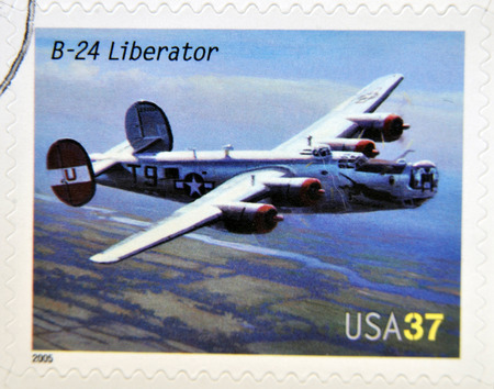 UNITED STATES OF AMERICA - CIRCA 2005: A stamp printed in USA dedicated to advances in aviation,...