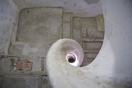 Spiral Stone Staircase の写真素材