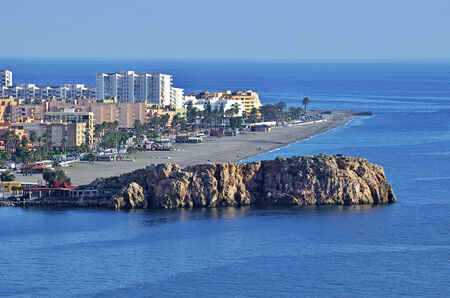The Spanish town of Salobrena, Andalusiaのeditorial素材