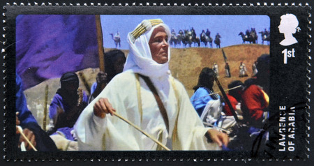 UNITED KINGDOM - CIRCA 2014: A stamp printed in Great Britain dedicated to Great British Film, shows...