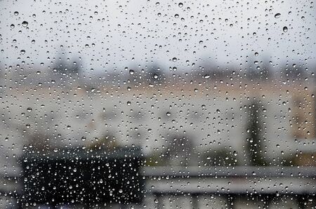 raindrops on the glassの写真素材