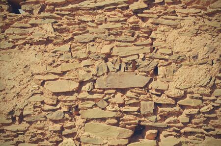 wall of an abandoned houseの写真素材
