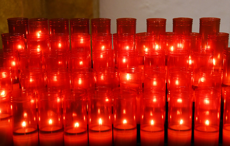 Candles in church