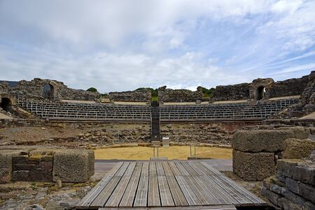 Theater, Ruins Roman of "Baelo Claudia" in Bolonia beach, Cadizの写真素材
