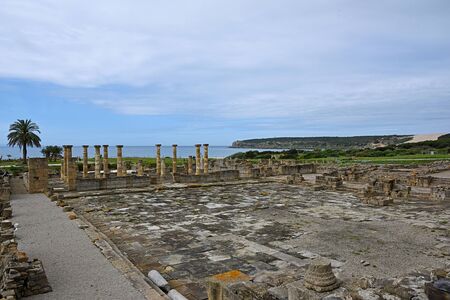 Ruins Roman of "Baelo Claudia" in Bolonia beach, Cadizの写真素材
