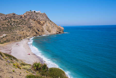 beach on the coast of Mojacar, Almeria