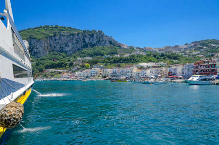View of the island of Capri, Italyのeditorial素材