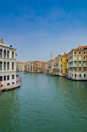 Views of the Grand Canal in Veniceの写真素材