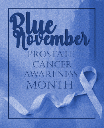 Blue november, prostate cancer awarenes month posterの写真素材