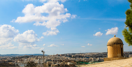 VALLETTA MALTA, SEPTEMBER 26, 2017 -city view from Hastings Gardensのeditorial素材