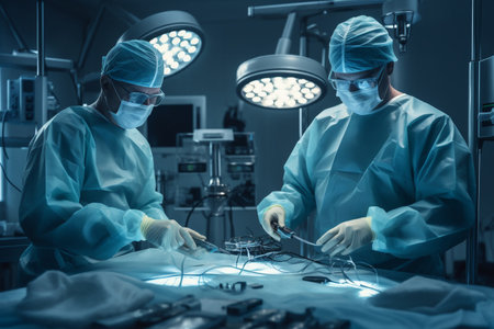 Team of Surgeons Operating. High quality photoの素材
