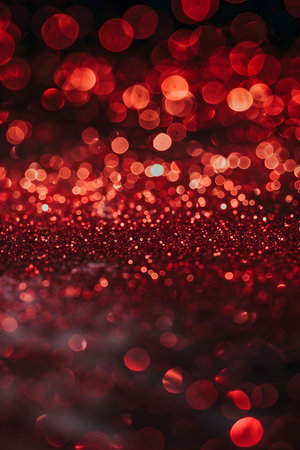 Christmas xmass red background, bokeh lights and sparkles, valentines day or anniversary card. High quality photoの素材