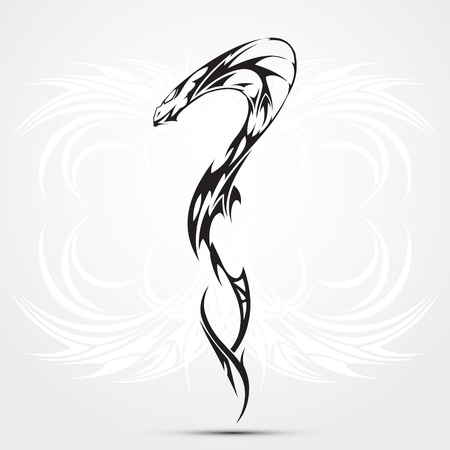 Snake tattooのイラスト素材