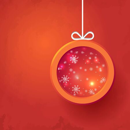 christmas ball place your textのイラスト素材