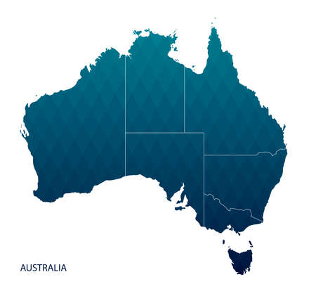 Map of Australiaのイラスト素材