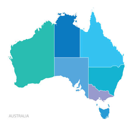 Australia mapのイラスト素材
