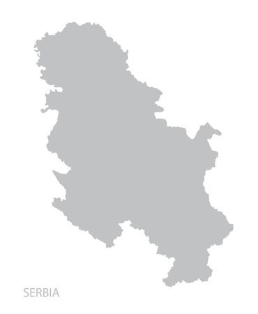 Map of Serbia. Vector.のイラスト素材