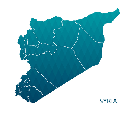 Map of Syriaのイラスト素材