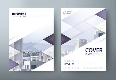 Flyer design, Leaflet cover presentation, book cover template vector, layout in A4 size.のイラスト素材