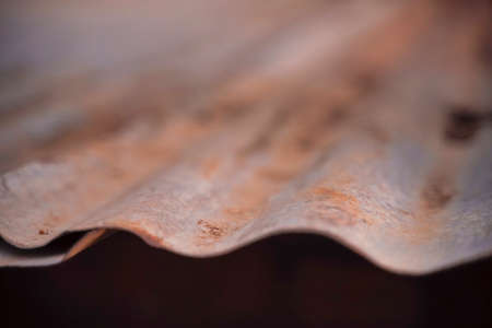 Old metal sheet roof texture. Pattern of old metal sheet.