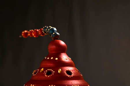 Indian Festival Diwali , Beautiful Clay Oil Lamp for diwali celebration