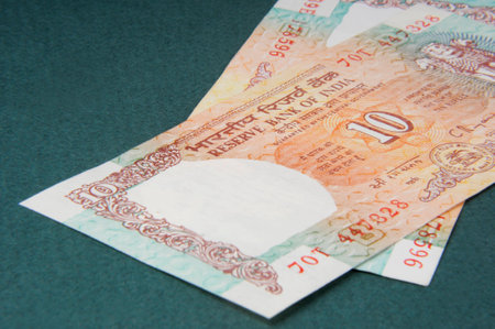 A ten rupee notes ,Indian Currency