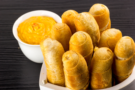 Love for tequenos typical Venezuelan food.の写真素材