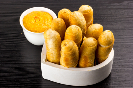 Love for tequenos typical Venezuelan food.の写真素材