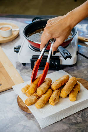 fried tequenosの写真素材