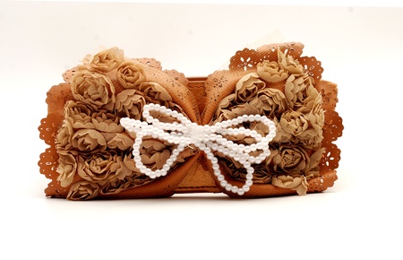 woman belt isolated on whitの写真素材