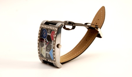 man wrist watchの写真素材