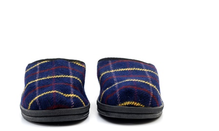 Slippers isolated on white backgroundの写真素材