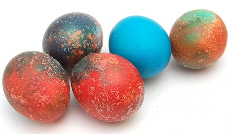 easter eggsの写真素材
