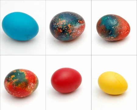 easter eggsの写真素材