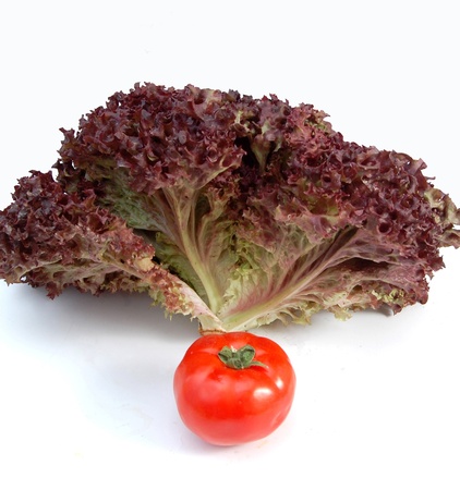 red salad and tomatoの写真素材