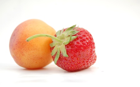 Strawberry and apricotの写真素材