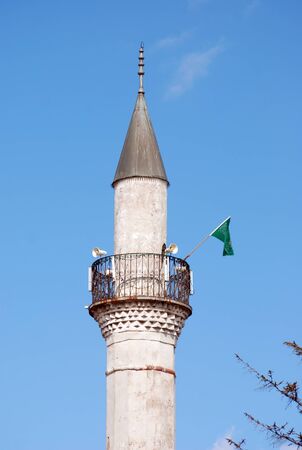minaret in macedoniaの写真素材